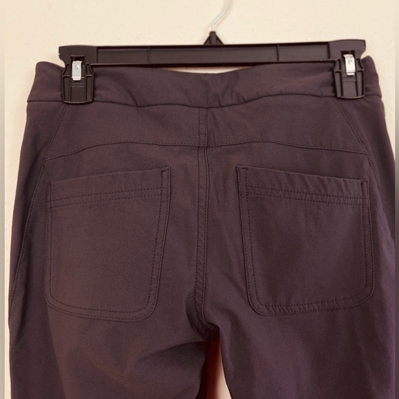 Athleta Chocolate Ankle Zipped Trousers Size 2P - Picture 6 of 6